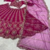 Beautiful HCR 1113 Two Tone Silk Sequins Work Wedding Lehenga Choli Wholesale Surat 2026