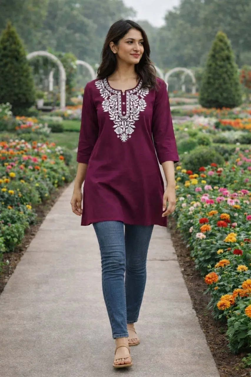 Stylish Yasu Jordar Cotton Festival & Office Wear Sort Kurti Wholesale Surat 2026