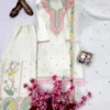 Latest C585 1454 Chinon Silk Embroidery Festival & Party Wear Sharara Suit Wholesale Surat 2026