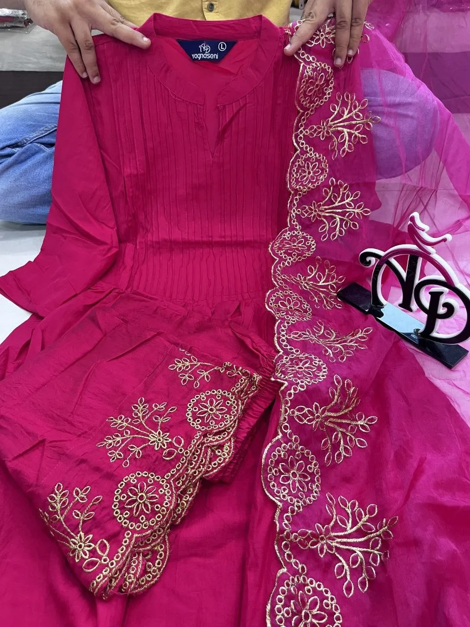 Beautiful Yasu Cotton Orgenza Embroidery Readymade Dress Wholesale Surat 2026