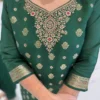 Buy Yasu Green Bund Banarasi Weaving Readymade Dress Wholesale Surat 2026