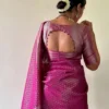 Stylish Rani 7002 Lichi Silk Jacquard Work Festival & Party Wear Saree Wholesale Surat 2026