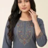 Launching Shiv 730 Cotton Blend Thread Work Kurti Surat Wholesale 2026