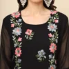Beautiful Kiara Georgette Lucknowi Chickenkari Work Kurti Wholesale Surat 2026