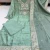 Latest Yasu Goumati Malay Glass Tissue Waiving Hand Work Festival Readymade Dress Wholesale Surat 2026