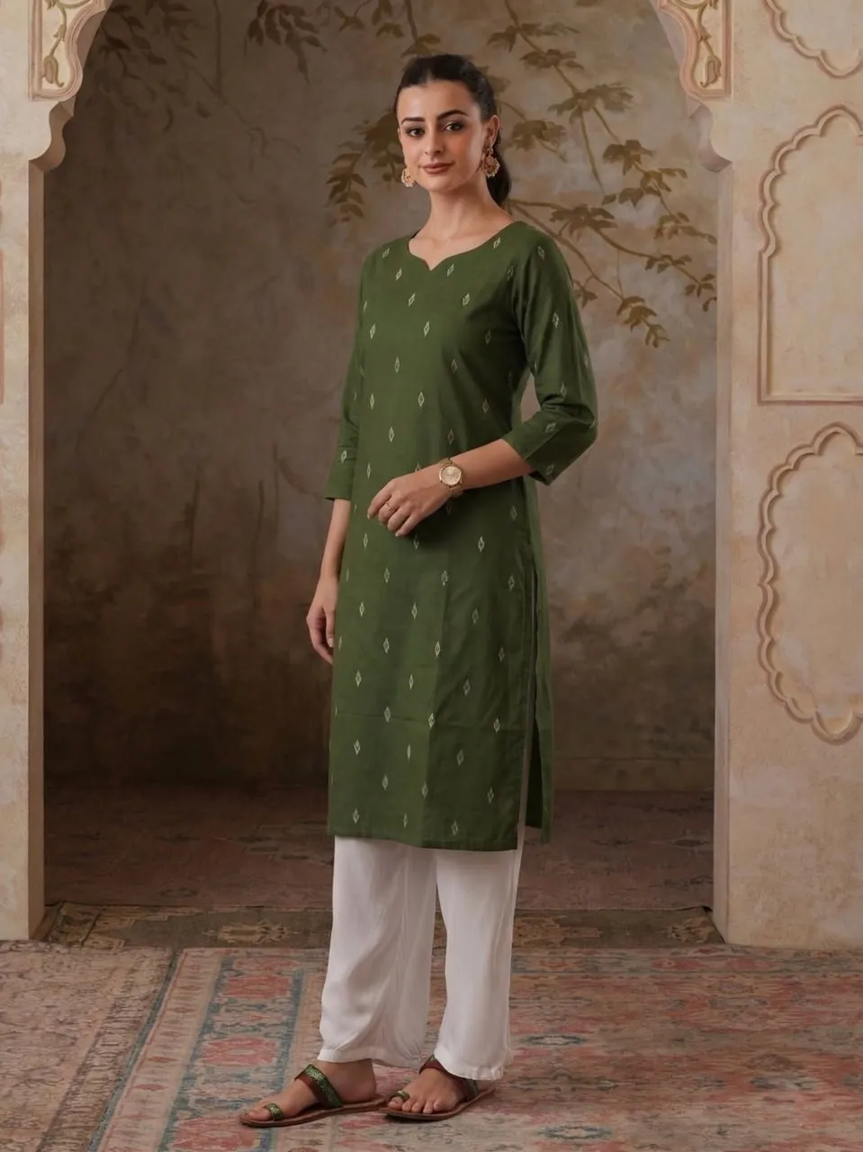 Stylish LFK 7028 Silk Weaving Jari Work Kurti Wholesale Surat 2026