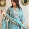 FFD Vichitra Silk Embroidery Readymade Dress Wholesale Online Surat