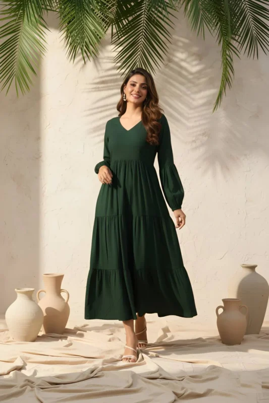 Buy Shiv 370 Delta Silk Long Dress Wholesale Online Surat 2026