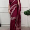Latest WMN 7901 Mysore Crepe Zari Weaving Work Festival Saree Wholesale Surat 2026
