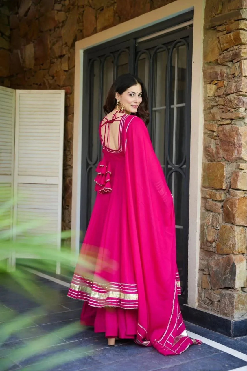 Latest ATQ Vishakha Georgette Gota Patti Festival Gown Sharara Wholesale Surat 2026