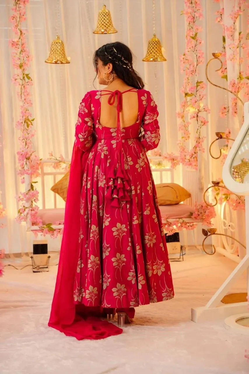 Buy ATQ Floris Hevay Votikal Printed Festival Gown Wholesale Surat 2026