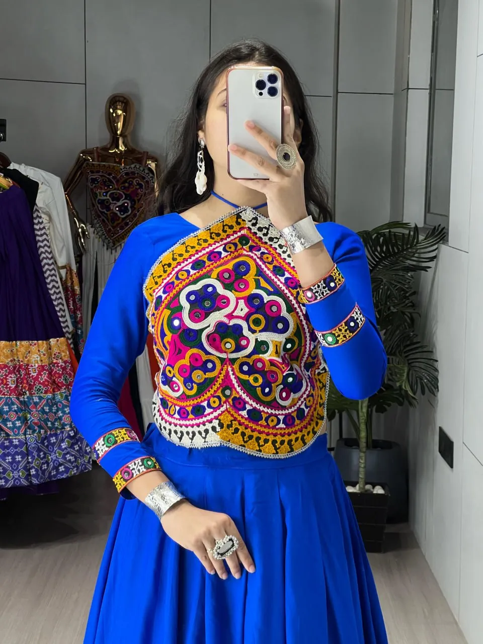 Buy WMT 8056 Rayon Cotton Work Navratri Top Gown Wholesale Surat 2026