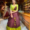 Vally Kanchi Cotton Zari Work Festival Lehenga Kurti Wholesale Surat