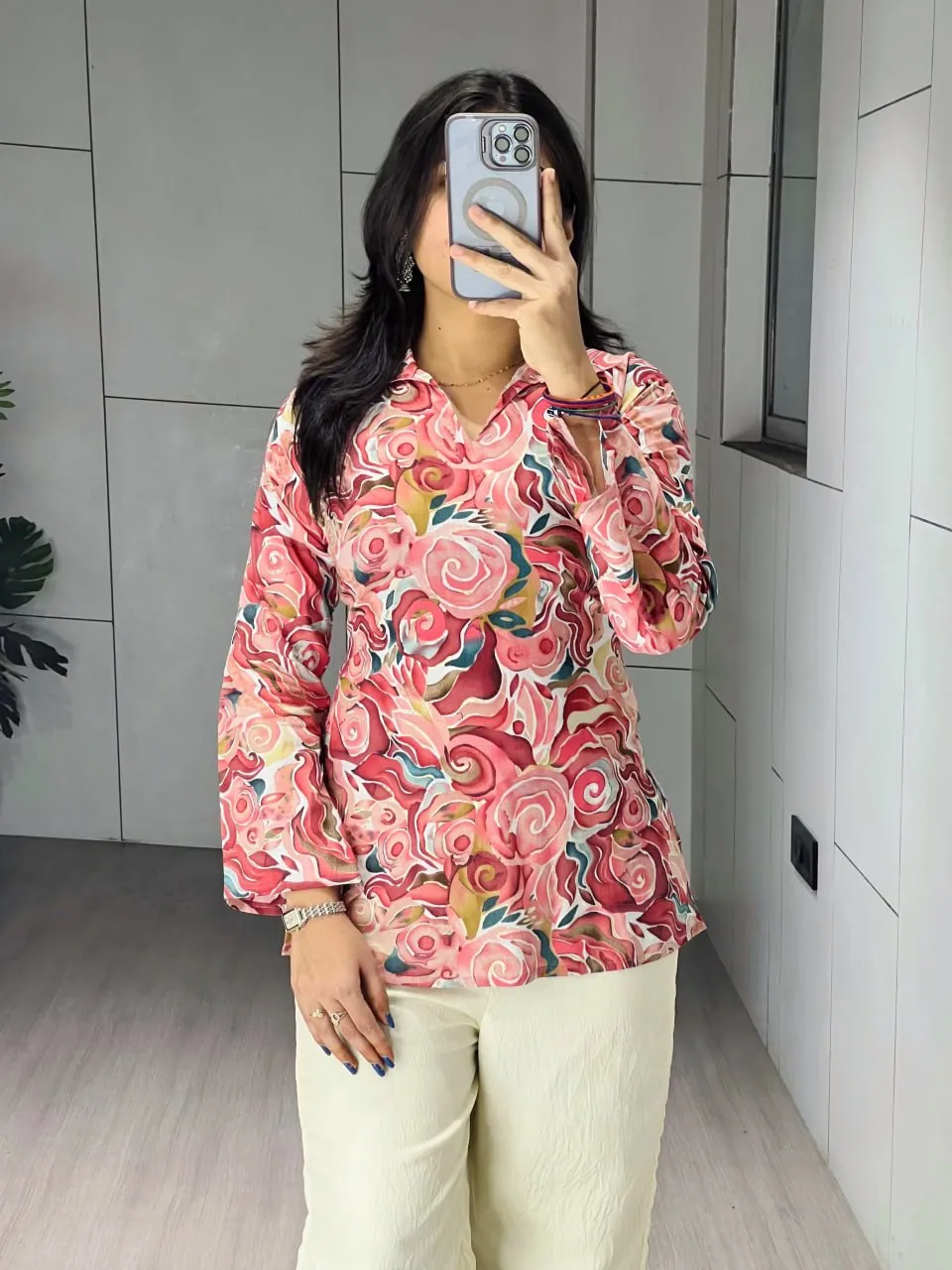 Stylish WMT 8139 Cambric Cotton Printed Office Wear Short Kurti Wholesale Surat 2026