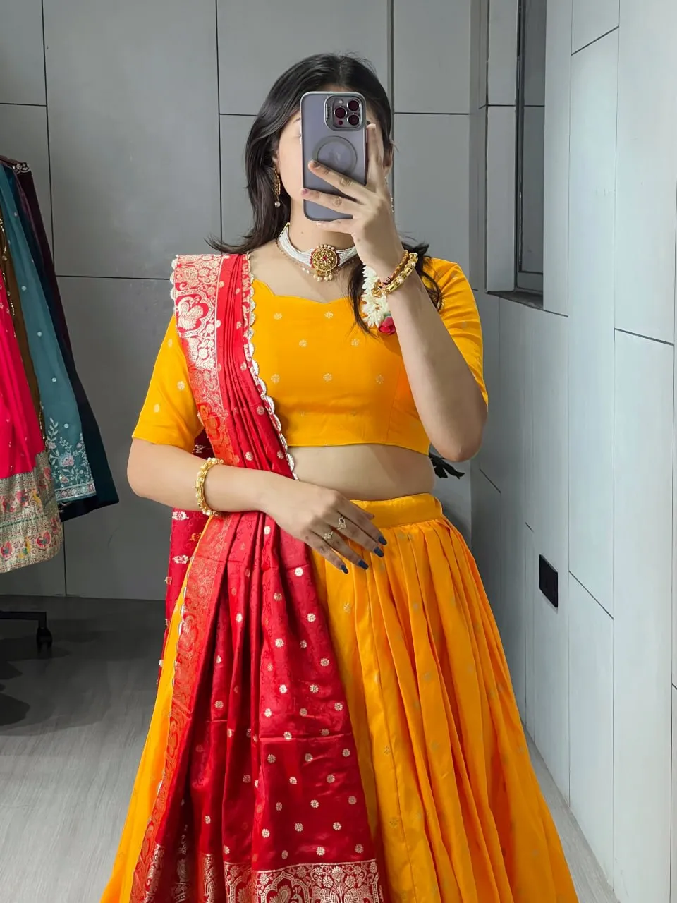 Stylish WMT Kalyani Paithani Silk Haldi Festival Lehenga Choli Wholesale Surat 2026