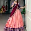 Stylish WMN 2015 Kanchipuram Zari Weaving Work Festival Lehenga Choli Wholesale Surat 2026