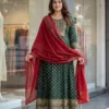 Launching SS2016 Rayon Embroidery Anarkali Gown With Dupatta Wholesale Surat 2026