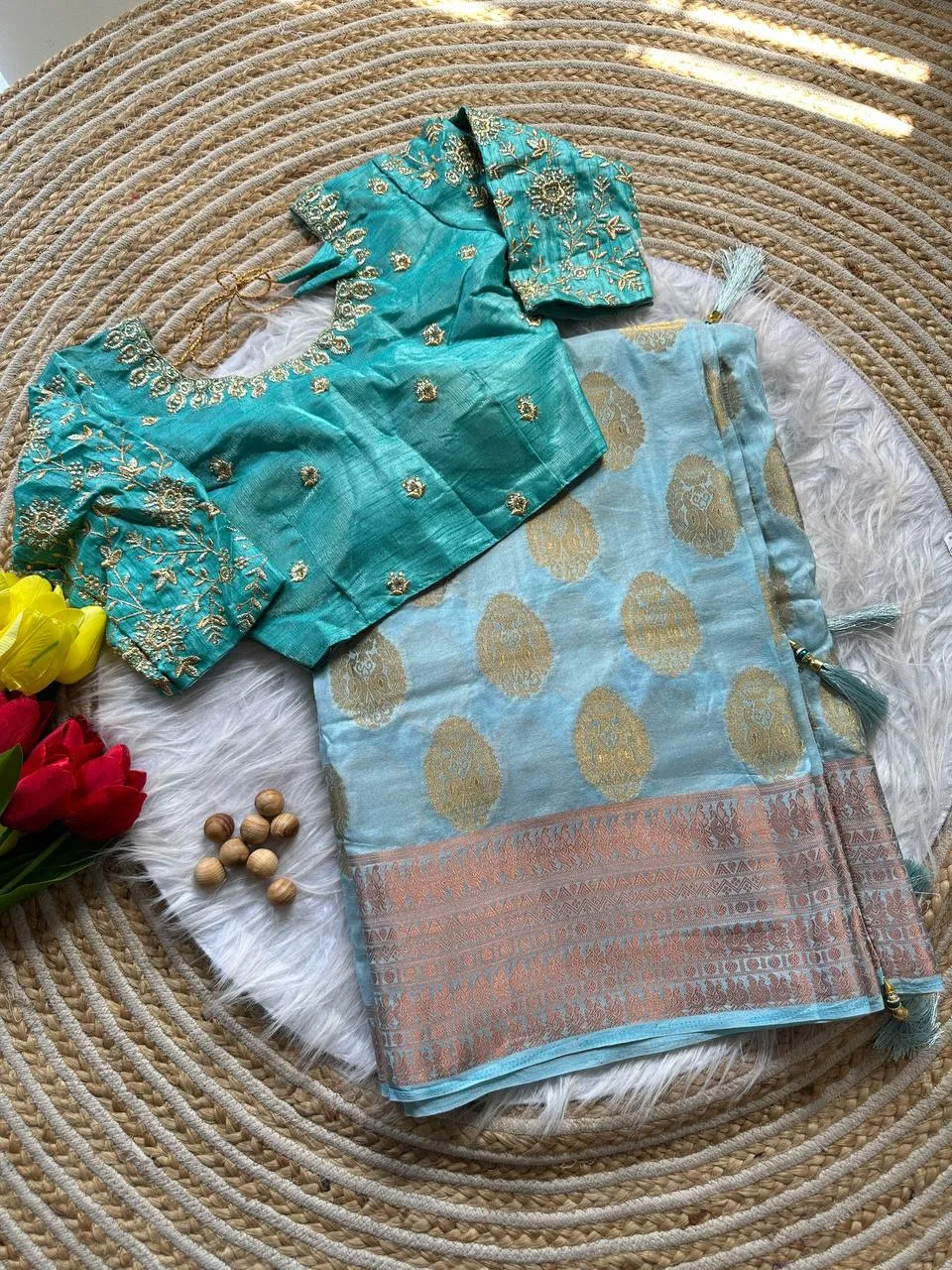 Latest MHV Meenaxi Dola Silk Embroidery Georgette Festival Saree Wholesale Surat 2026