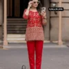 Latest Laxmy 2148 Crape Silk Embroidery Work Festival Kurti Pant Wholesale Surat 2026