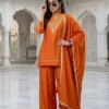 Launching Laxmy 2125 Vichitra Silk Embroidery Festival Kurti Pant Dupatta Set Wholesale Surat 2026