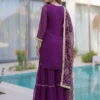 Stylish DKT 5065 Georgeet Embroidery Work Sharara Suit Eid Collection 2026