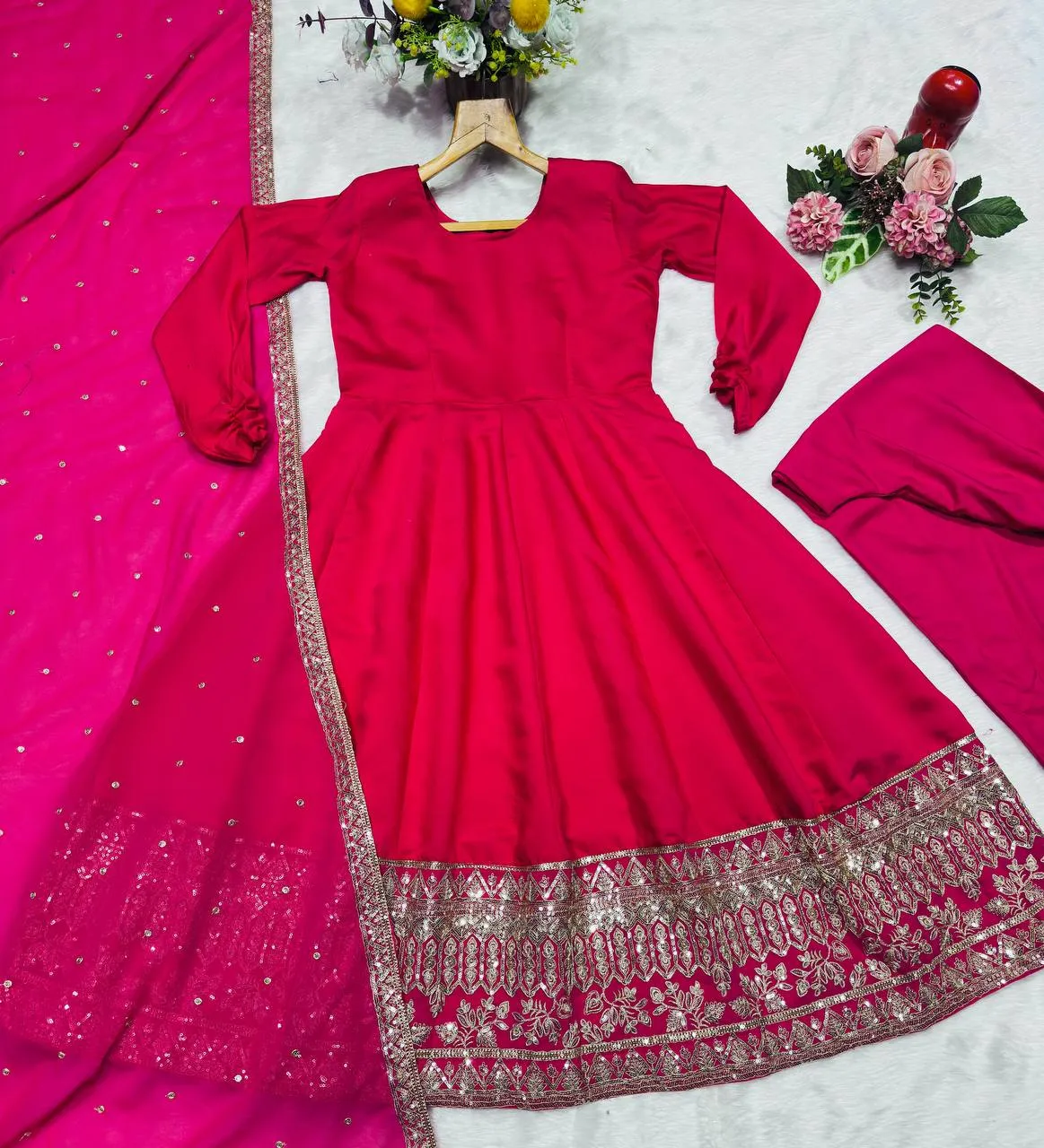 Launching STD 6112 Rayon Codding Sequins Work Anarkali Gown Collection For Woven 2026