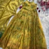 SWT 1198 Organza Silk Jimmy Printed Anarkali Gown Collection