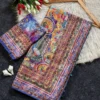 Stylish WMS Roman Silk Tranding Ajarakh Printed Mirror Work Saree 2026