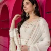 Stylish STD 6122 Blooming Zari Thread Work Anarkali Gown Pant Dupatta Set 2026