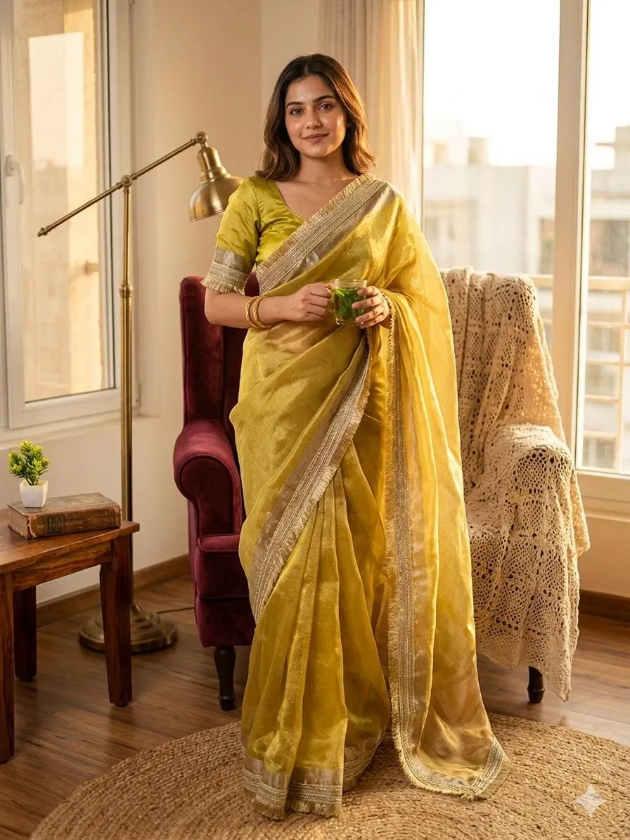 Buy Laxmi 1095 Tissue Silk Two Tone Trending Party Wear Saree Collection 2026