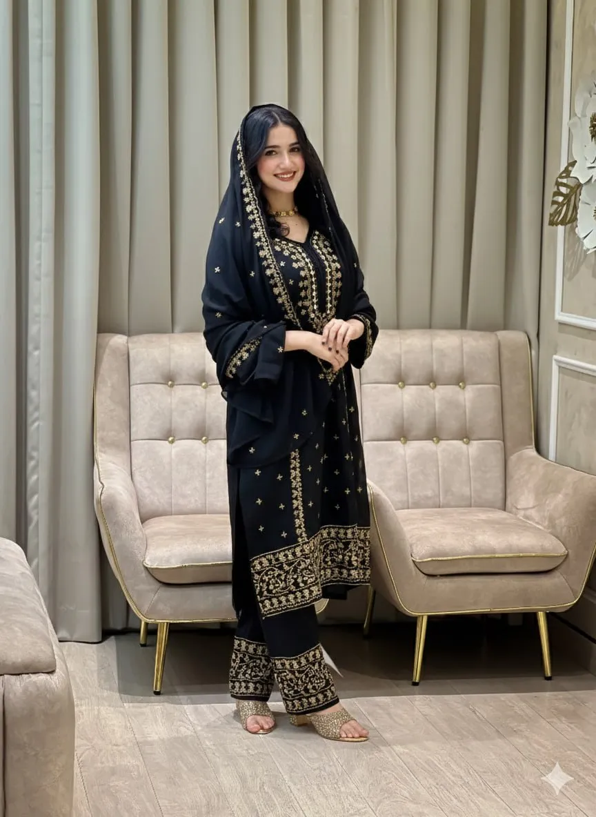 Stylish ASD 7094 Georgette Embroidery Work Readymade Dress Online Shopping 2026
