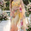 Beautiful WMS Tabby Trending Butterfly Printed Mirror Hand Work Saree In India 2026