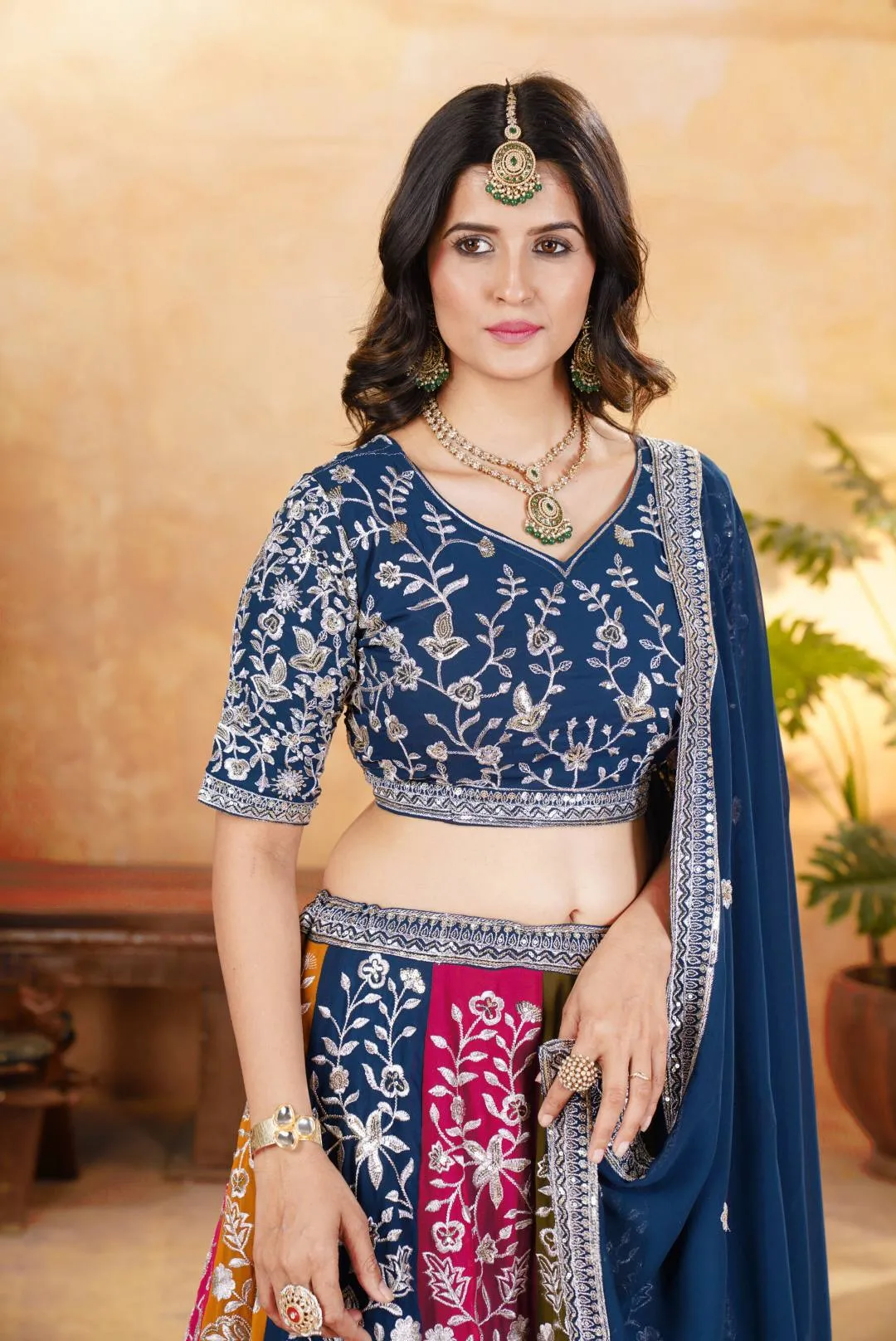 Buy DKT 5053 Georgeet Sequins Embroidery Designer Wedding Lehenga Choli 2026