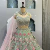 Buy SBD 1729 Net Mirror Embroidery Work Wedding Lehenga Choli In Surat 2026