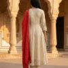 Zarin 08 Chinon Silk Embroidery Gown Pant Dupatta Collection
