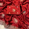 SNT Soft Rangoli Silk Saree Fancy Embroidery Work