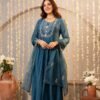 Zarin 11 Chanderi Cotton Embroidery Work Party Wear Readymade Dress