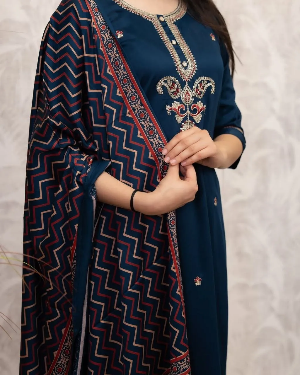 Latest Zarin 15 Chanderi Silk Embroidery Kurti Pant Dupatta Collection 2026