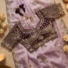 WMS Fandy Satin Embroidery Theard Work Wedding Wear Saree Collection