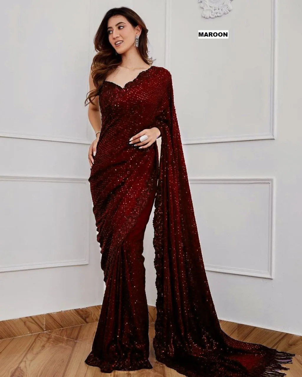 Launching Tamanna 3312 Georgette Bollywood Embroidery Party Wear Saree Wholesale Surat 2026