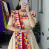 Beautiful WMT 8073 Vannila Rayon Cotton Cream Color Gamthi Work Chaniya Choli Navratri In Surat 2026