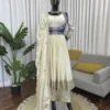 Launching Deepika 5957 Chinon Silk Thread Sequnce Work Anarkali Gown Pant Dupatta 2026