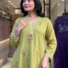 Latest Zarin 21 Roman Silk Embroidery Work Gown Pant Dupatta Set 2026