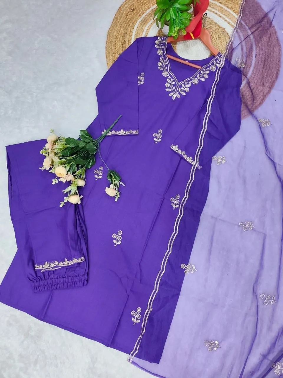 Beautiful Zarin 25 Cotton Blend Silk Kurti Pent Dupatta Collection 2026