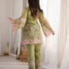 Buy SBD 1849 Crushed Silk Embroidery Work Designer Top Palazzo Set 2026