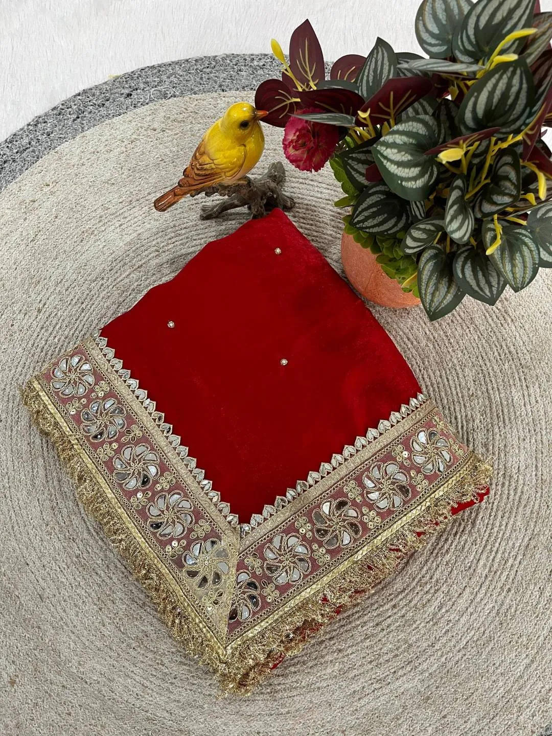 Beautiful RBC Raj Ratna Fandy Satin Silk Designer Mirror Work Saree 2026