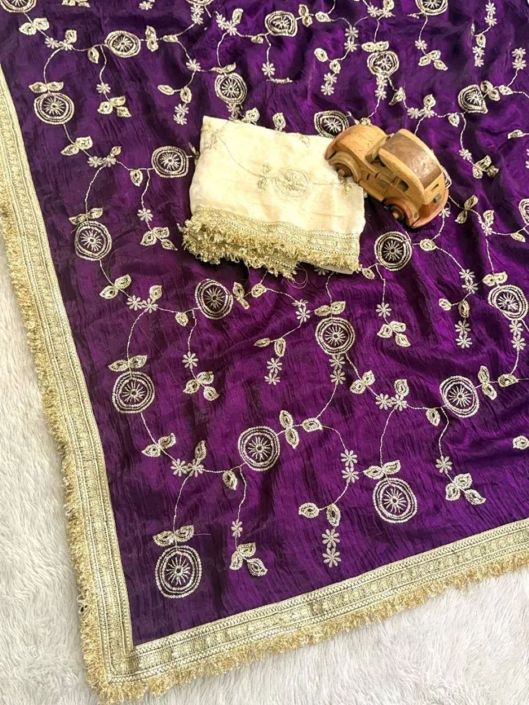 Latest RC1 Rado Sattin Trending Sequence Work Saree 2026