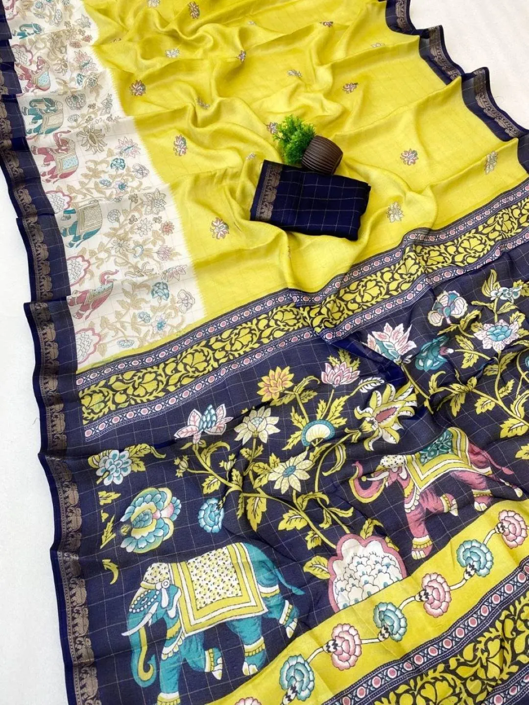Launching SS180 Anjali Elegant Mangalgiri Silk Kalamkari Printed Saree Manufacturers 2026