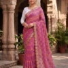 Latest SS180 Leheriya Georgette Printed Embroidery Saree Surat 2026
