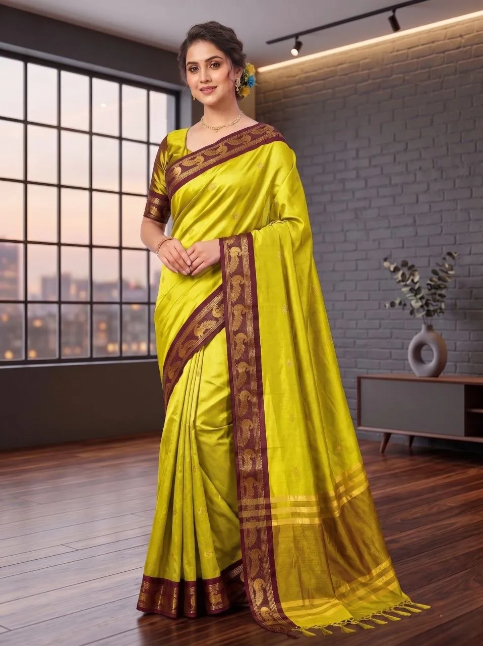Beautiful SS180 Morpankh Mercerised Silk Zari Work In Manufacturers Surat 2026